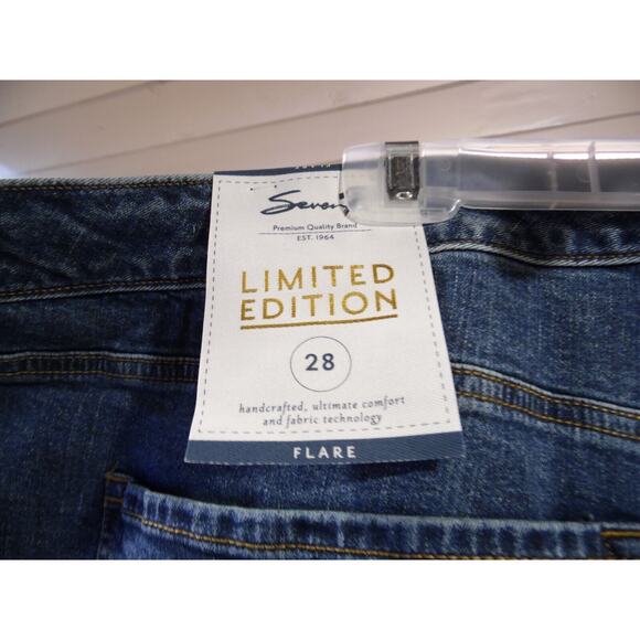 NWT 7 For All Mankind Jeans Women 28W Plus Flare Limited Edition Trendy High Ris - Picture 7 of 12